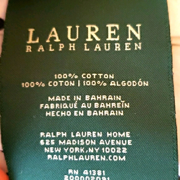 Ralph Lauren Polka Dot Twin Flat Sheet - Picture 2 of 3